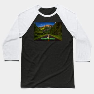 The Garden Wall Glacier National Park Baseball T-Shirt